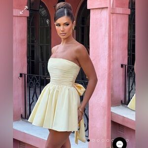 BABYBOO KATRINA MINI DRESS - LEMON